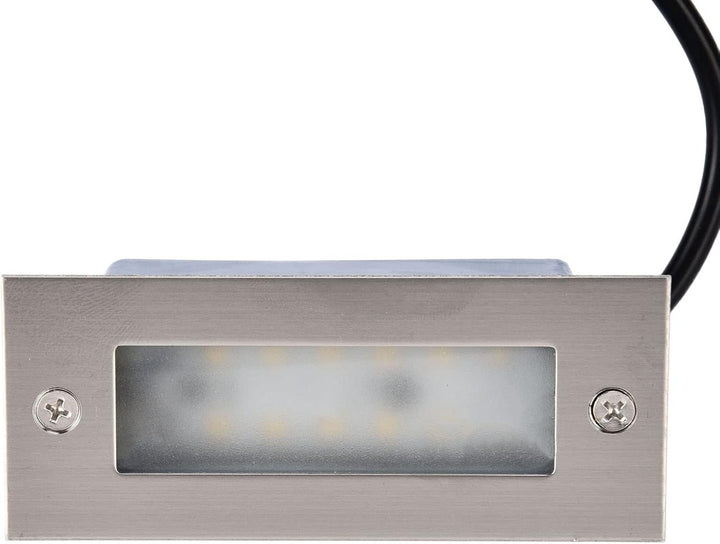 STS02 Luz de paso de acero inoxidable | Luz de paisaje de bajo voltaje LED integrada de 3W