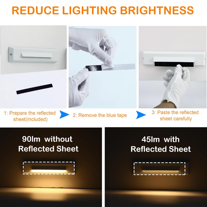 STLA07 6 Pack Low Voltage 3CCT 2700K/4000K/6000K LED Step Lights Outdoor Package, 2.5W Accent Lighting Fixtures