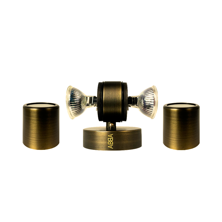 SCB05 4x/8x/12x Package LED Cylinder Up Down Light 2 Directional Brass Sconce Lighting with 12V Low Voltage 5W 3000K Bulb