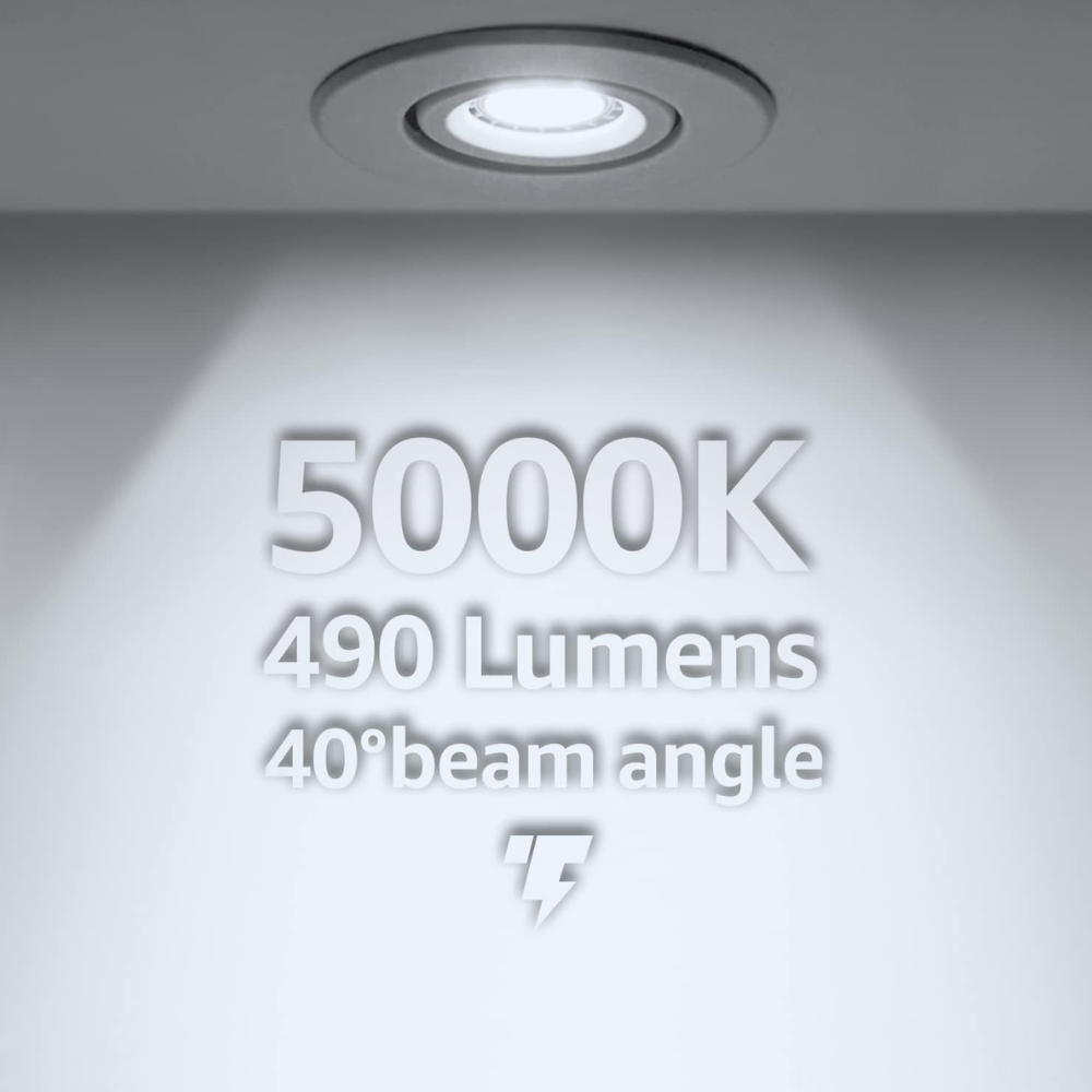 6-Pack MR16 7W 12V Low Voltage LED Bulbs 490LM Dimmable Energy Saving Waterproof Light CE & RoHS Certified