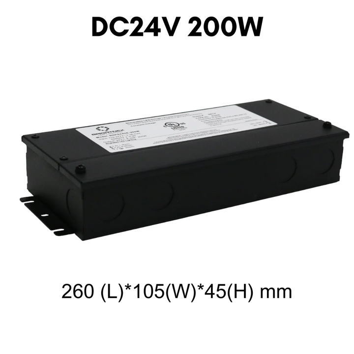 TSDC01 12V/24V DC Low Voltage Dimmable Transformers UL Listed LED Driver Outdoor Rated