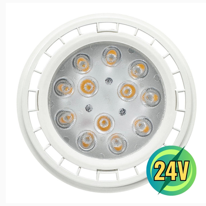 PAR36 12W DC24V Low Voltage LED 60° Aluminum Light Bulb | Landscape Lighting Accessory