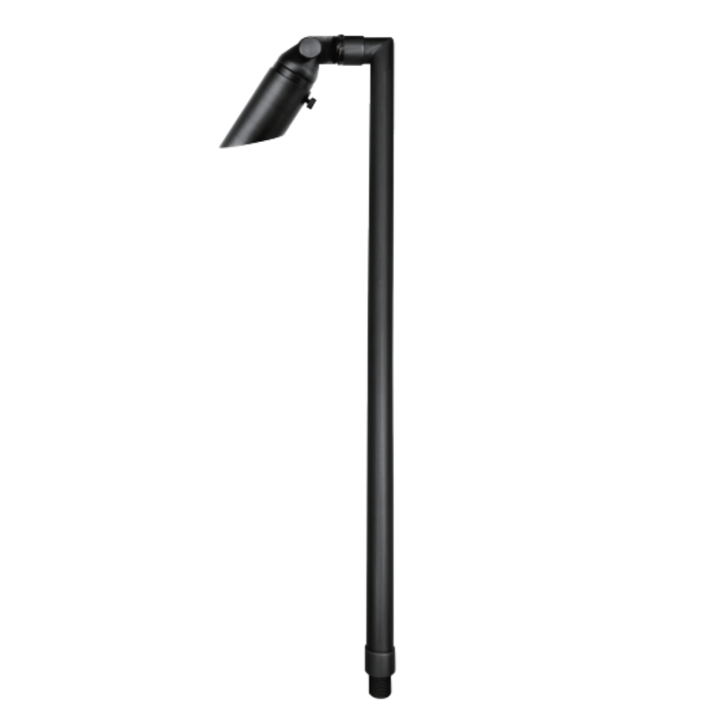 Outdoor Landscape Lighting LED 12V Low Voltage JT-LV-213 Solid Cast Brass Mini Spotlight - MR11 12V Low Voltage Landscape Lighting Spotlight and Pole