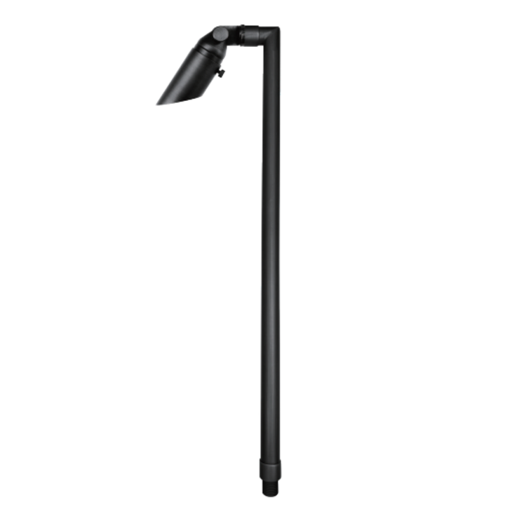 Outdoor Landscape Lighting LED 12V Low Voltage JT-LV-213 Solid Cast Brass Mini Spotlight - MR11 12V Low Voltage Landscape Lighting Spotlight and Pole