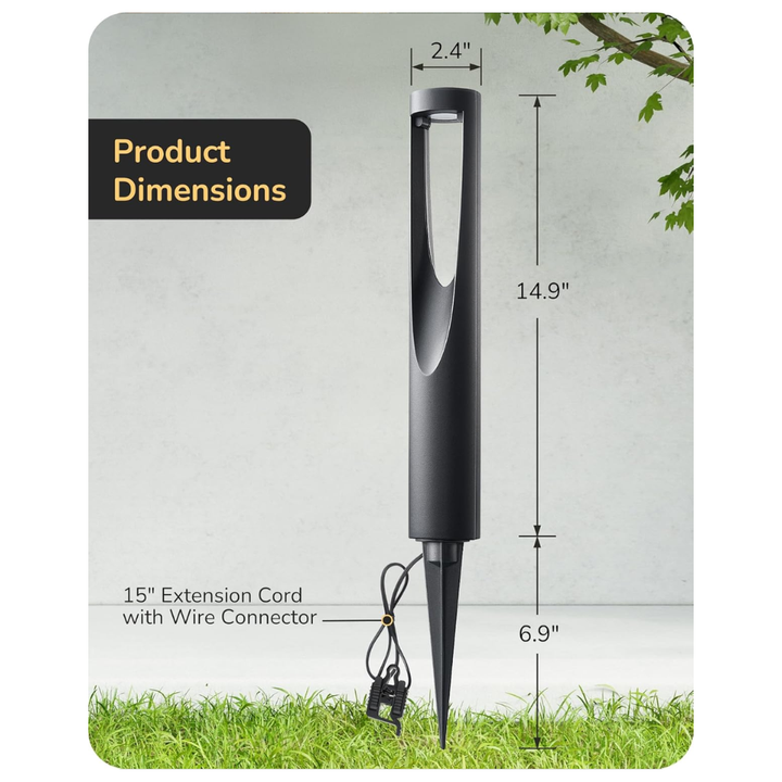 ALP50 6-Pack 2W 3000K Double-sided Light LED Landscape Pathway Light Package, 12V AC/DC