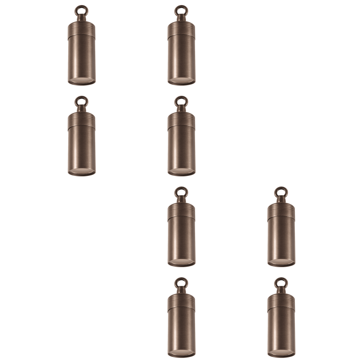 HLB01 4x/8x/12x Package 12V LED Low Voltage Brass Cylinder Pendant Light Hanging Downlight Fixture 5W 3000K Bulb