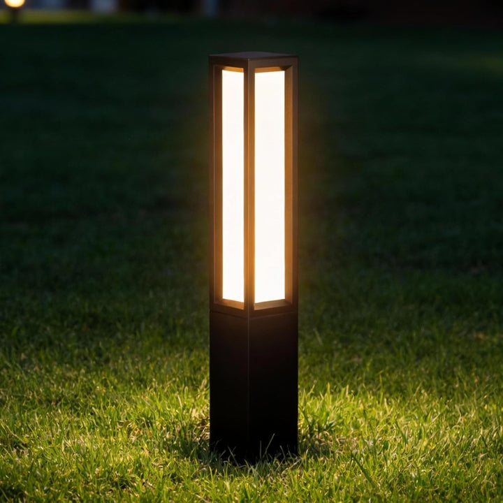 CPLA12 DC12V Low Voltage Integrated LED 3000K Outdoor Aluminum Bollard Path Light Bolted Mount Base IP65 Waterproof