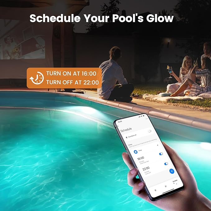 PL35 12V AC Smart LED Stainless Steel Pool Light Jacuzzi Spa RGB Color Changing Low Voltage Light, Works with Alexa, Google Assistant and with Remote Control