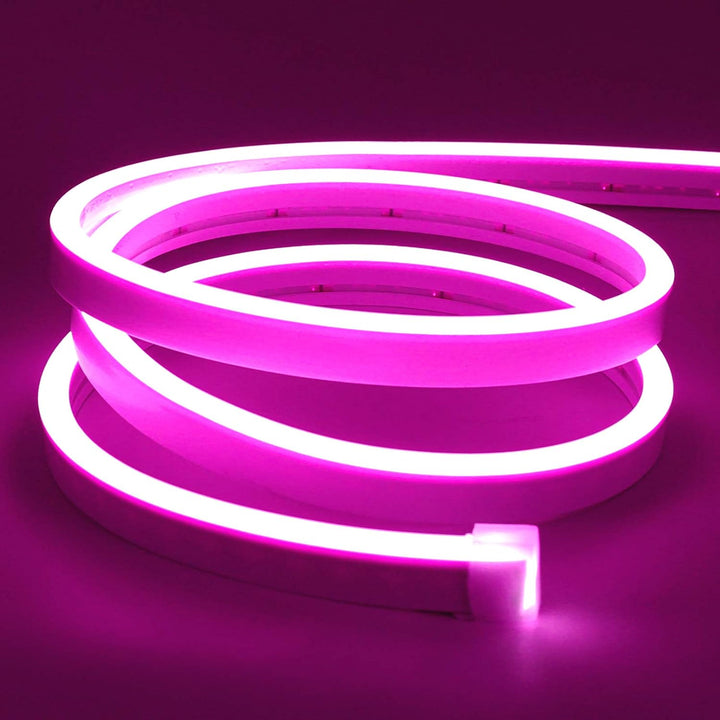 SLN02 2.2W/ft Dotless COB 6mmx12mm / 8mmx12mm Single Color Neon LED Strip Light 5M DC12V 36W IP65 Outdoor Rated Dimmable Low Voltage Silicone Rope Light