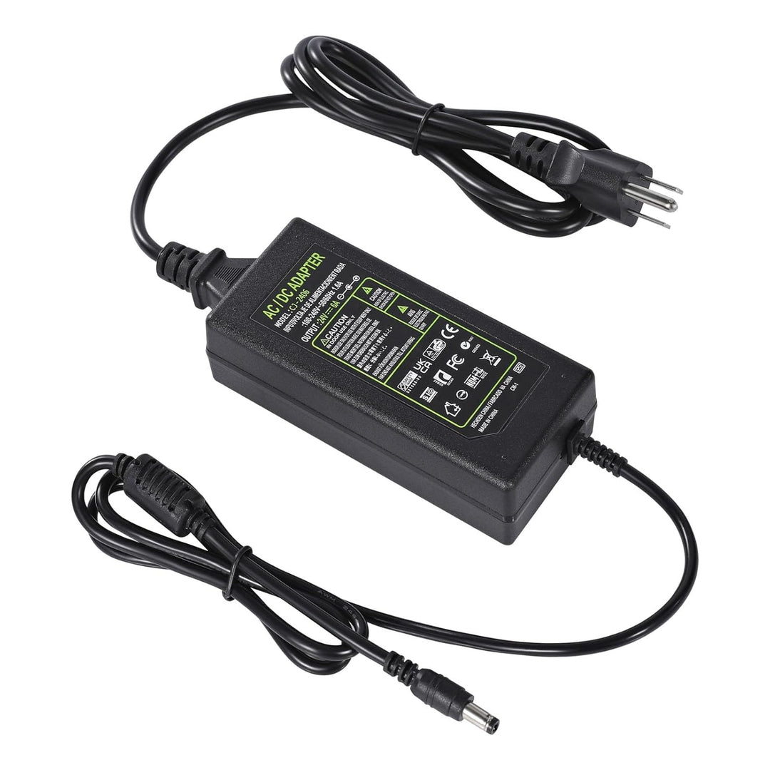 LED Strip Lights 24V 6A 144W Power Supply, LED Strip Adapter, 100-240V AC to 24V DC Transformer with DC Output Jack for Neon Rope Light Compatible with 5.5mmx2.5mm, LED Light