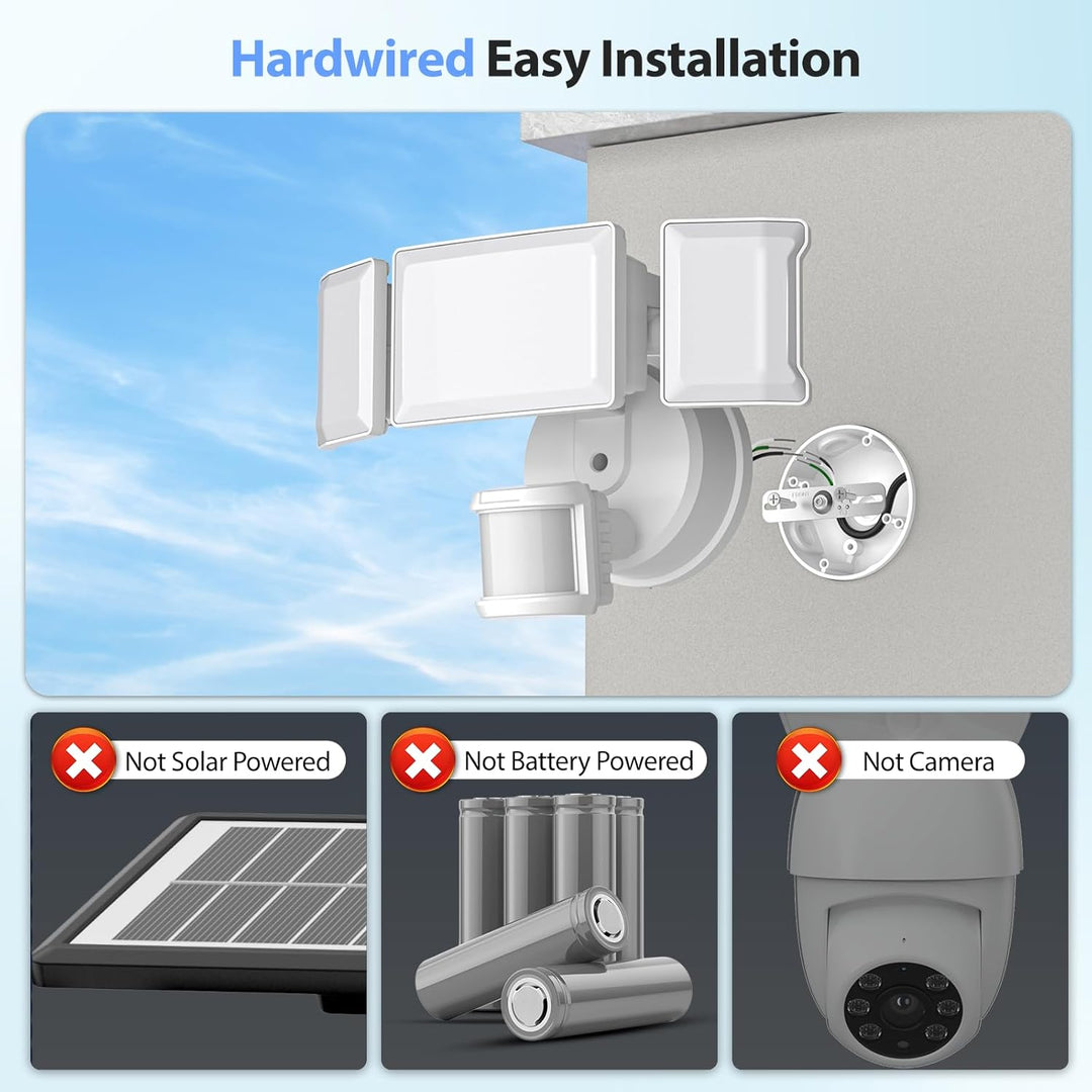 MLW3 Impermeable 30W LED Luces de inundación de seguridad para exteriores con sensor de movimiento