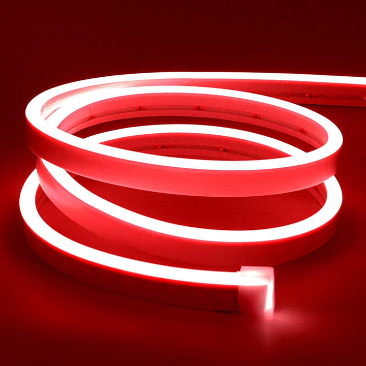 SLN02 2.2W/ft Dotless COB 6mmx12mm / 8mmx12mm Single Color Neon LED Strip Light 5M DC12V 36W IP65 Outdoor Rated Dimmable Low Voltage Silicone Rope Light