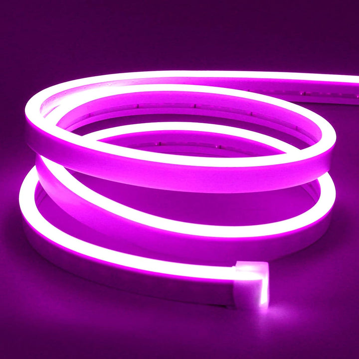 SLN02 2.2W/ft Dotless COB 6mmx12mm / 8mmx12mm Single Color Neon LED Strip Light 5M DC12V 36W IP65 Outdoor Rated Dimmable Low Voltage Silicone Rope Light