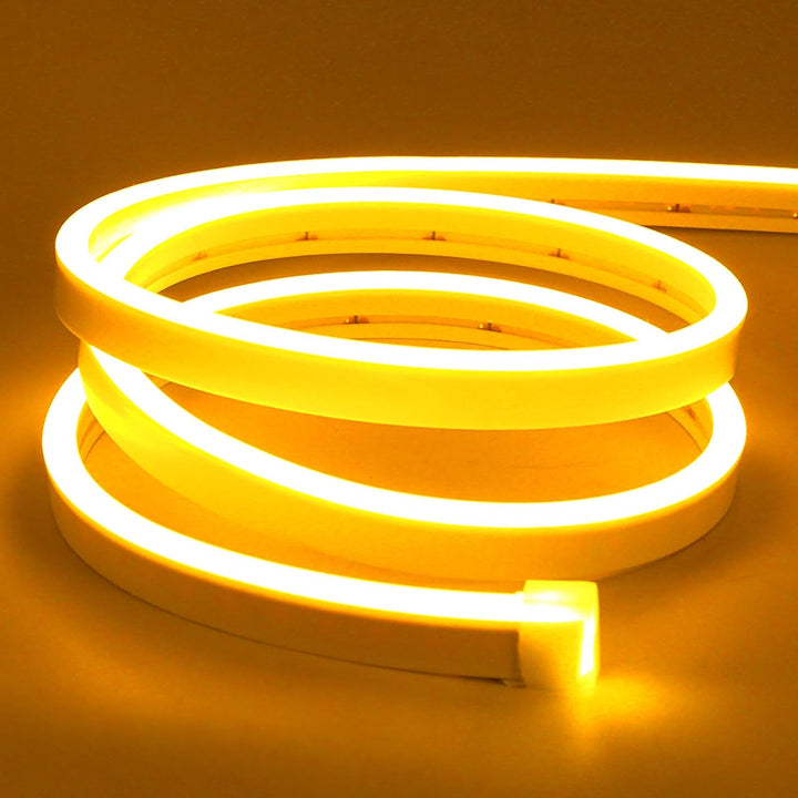 SLN02 2.2W/ft Dotless COB 6mmx12mm / 8mmx12mm Single Color Neon LED Strip Light 5M DC12V 36W IP65 Outdoor Rated Dimmable Low Voltage Silicone Rope Light