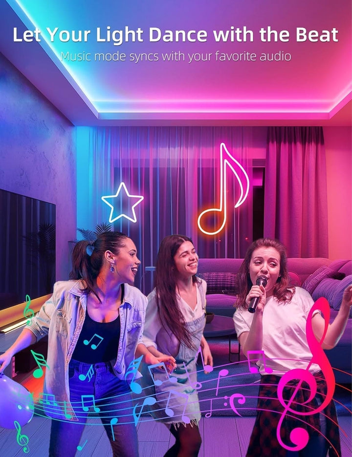 SLNR05 Dotless COB Smart Bluetooth RGB Neon LED Strip Light 8mmx12mm DC24V 2.2W/ft IP65 Outdoor Rated Dimmable Low Voltage Silicone Strip Light with Mounting Clips and Screws