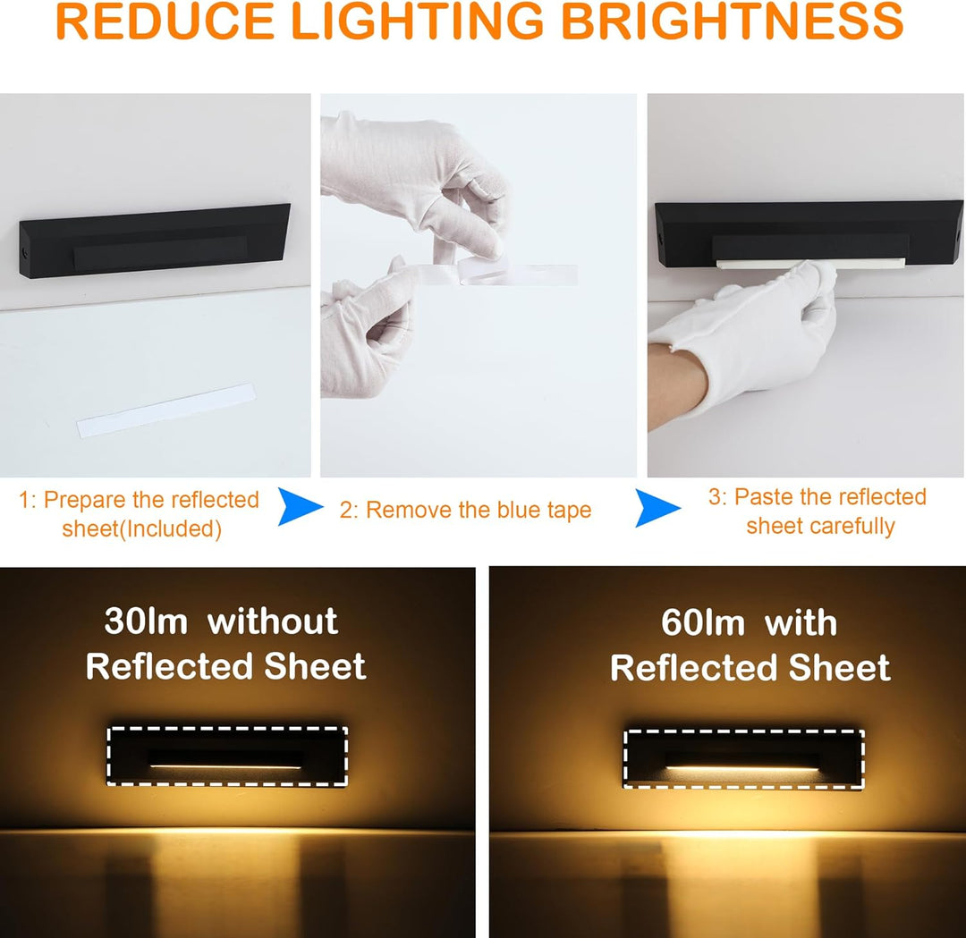 STLA07 6 Pack Low Voltage 3CCT 2700K/4000K/6000K LED Step Lights Outdoor Package, 2.5W Accent Lighting Fixtures