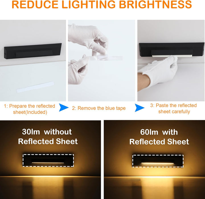 STLA07 6 Pack Low Voltage 3CCT 2700K/4000K/6000K LED Step Lights Outdoor Package, 2.5W Accent Lighting Fixtures