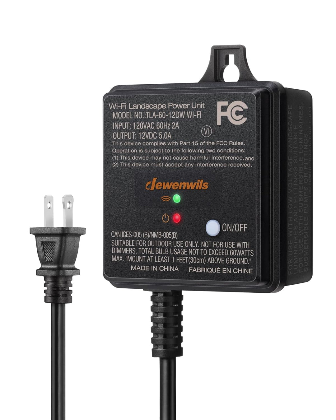 TSPA 30/60W DC 12V/24V Outputs, Low Voltage Outdoor Transformer