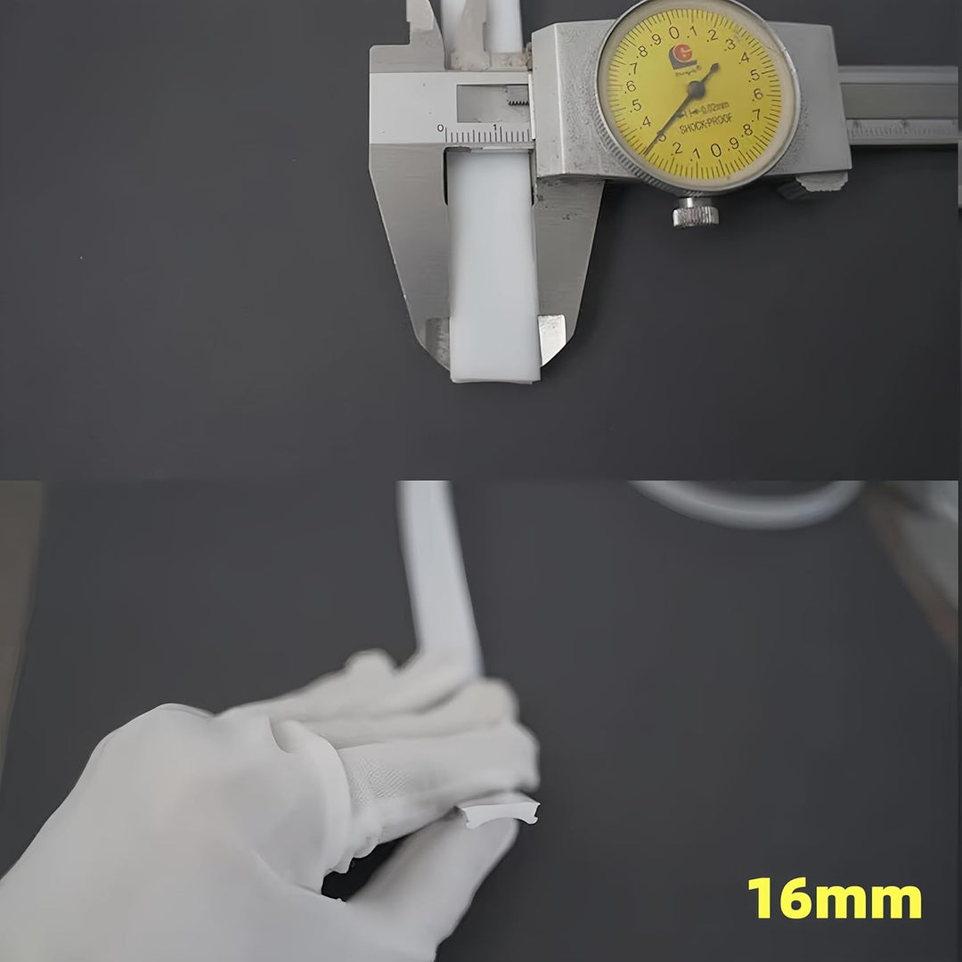 SC02 Milky White Silicone LED Channel Diffuser Recessed Flexible Tube Cover 16.4ft/5M Roll