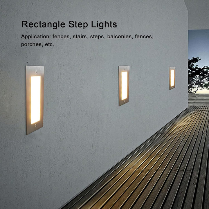 STS02 Luz de paso de acero inoxidable | Luz de paisaje de bajo voltaje LED integrada de 3W