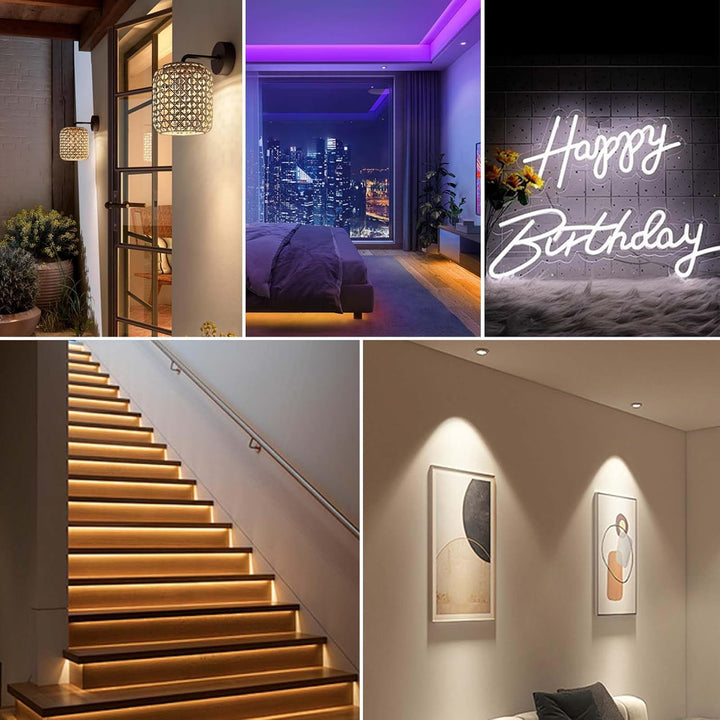 LED Strip Lights 24V 6A 144W Power Supply, LED Strip Adapter, 100-240V AC to 24V DC Transformer with DC Output Jack for Neon Rope Light Compatible with 5.5mmx2.5mm, LED Light