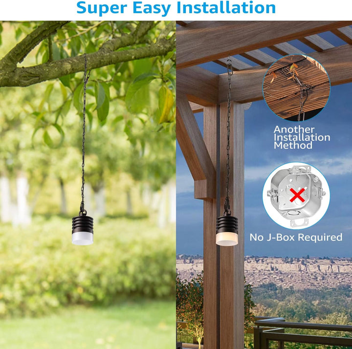 HLSL02 Calvo Low Voltage Oil-Rubbed Bronze Cylinder Pendant 4.5W 2700K Integrated LED Aluminum Light Hanging Patio Light