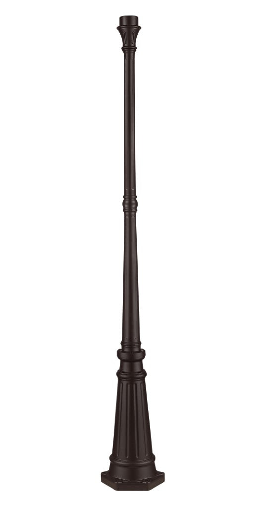 Outdoor Cast Aluminum Post -  Outdoor Lamp Post 74" x 9.5"  Cast Aluminum, Bronze Finish - 7709-07