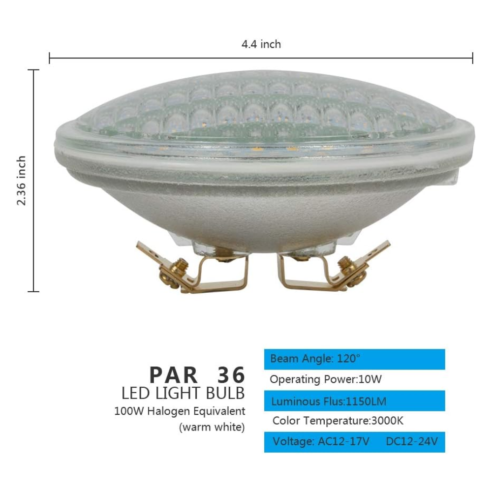 PAR36 Package Outdoor Landscape LED Bulbs Waterproof Flood Light Fixture