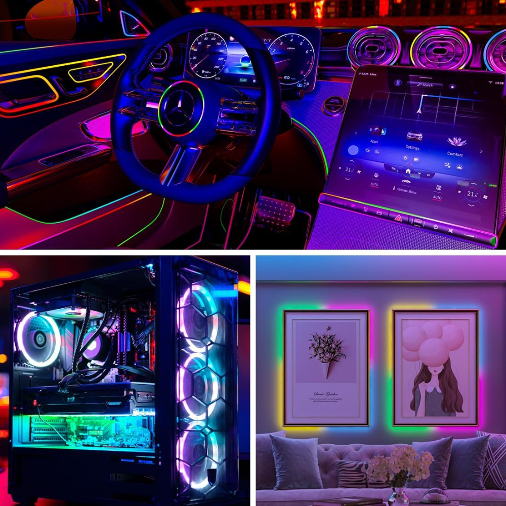 Outdoor Landscape Lighting LED 12V Low Voltage SL16 Strip Light Addressable RGB+IC WS2812B Narrow 2020SMD 5.49W/ft 5mm 16.4ft DC12V Low Voltage LED Indoor IP30 160Pixels/M 800LED SMD UL Listed Tape Light