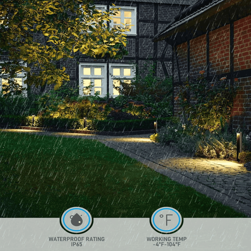 ALP16 12-Pack 5W 5CCT 1800K/2700K/3500K/4000K/5000K or Single-Color 3000K Warm White Integrated LED Landscape Pathway Light Package, 12V Low Voltage Side Lit Path Lights