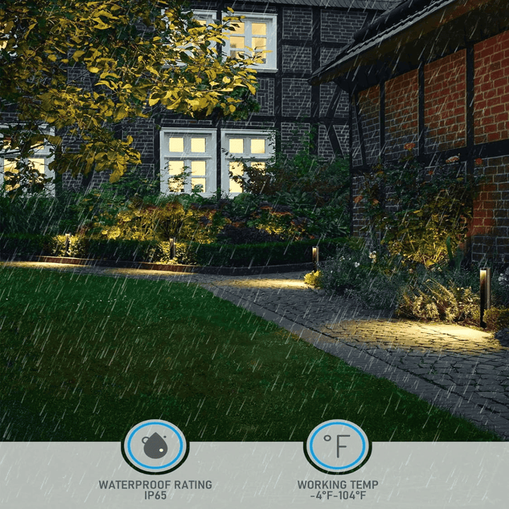 ALP16 12-Pack 5W 5CCT 1800K/2700K/3500K/4000K/5000K or Single-Color 3000K Warm White Integrated LED Landscape Pathway Light Package, 12V Low Voltage Side Lit Path Lights