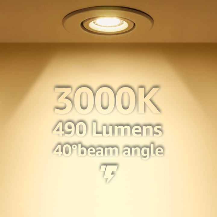 6-Pack MR16 7W 12V Low Voltage LED Bulbs 490LM Dimmable Energy Saving Waterproof Light CE & RoHS Certified