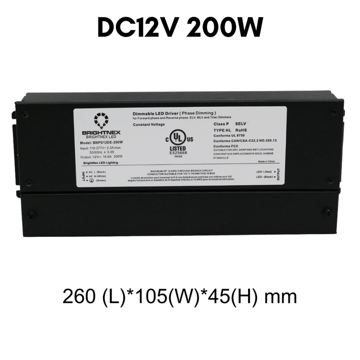 TSDC01 12V/24V DC Low Voltage Dimmable Transformers UL Listed LED Driver Outdoor Rated