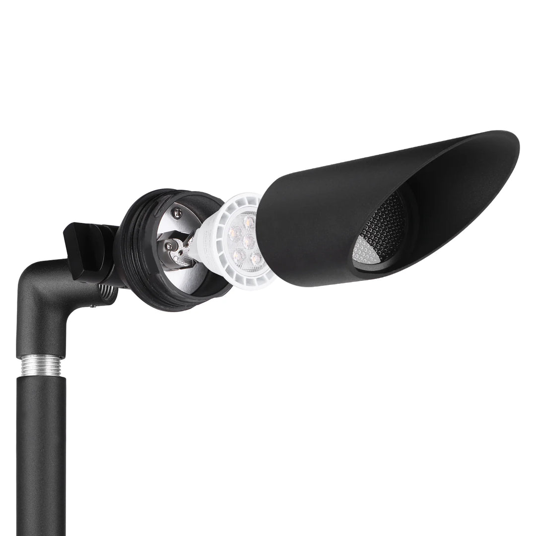 SPAL01 Acuto Tall Spotlight Low Voltage Aluminum 7W 3000K Warm White MR16 LED Spotlight Outdoor Landscape Lighting