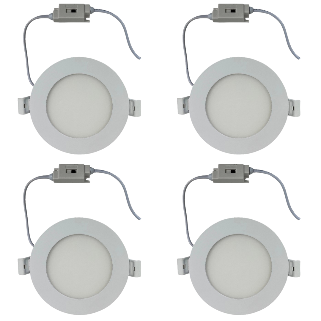 CB04 4x/8x/12x Package 10W 3CCT Dimmable Round Slim 12V LED Panel Light Low Voltage Lighting Fixture