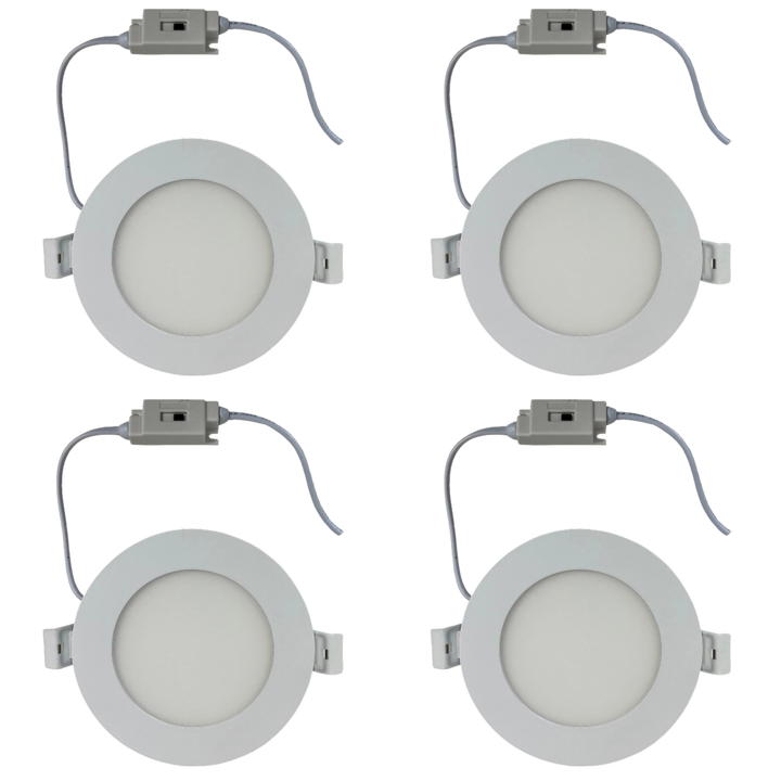 CB04 4x/8x/12x Package 10W 3CCT Dimmable Round Slim 12V LED Panel Light Low Voltage Lighting Fixture