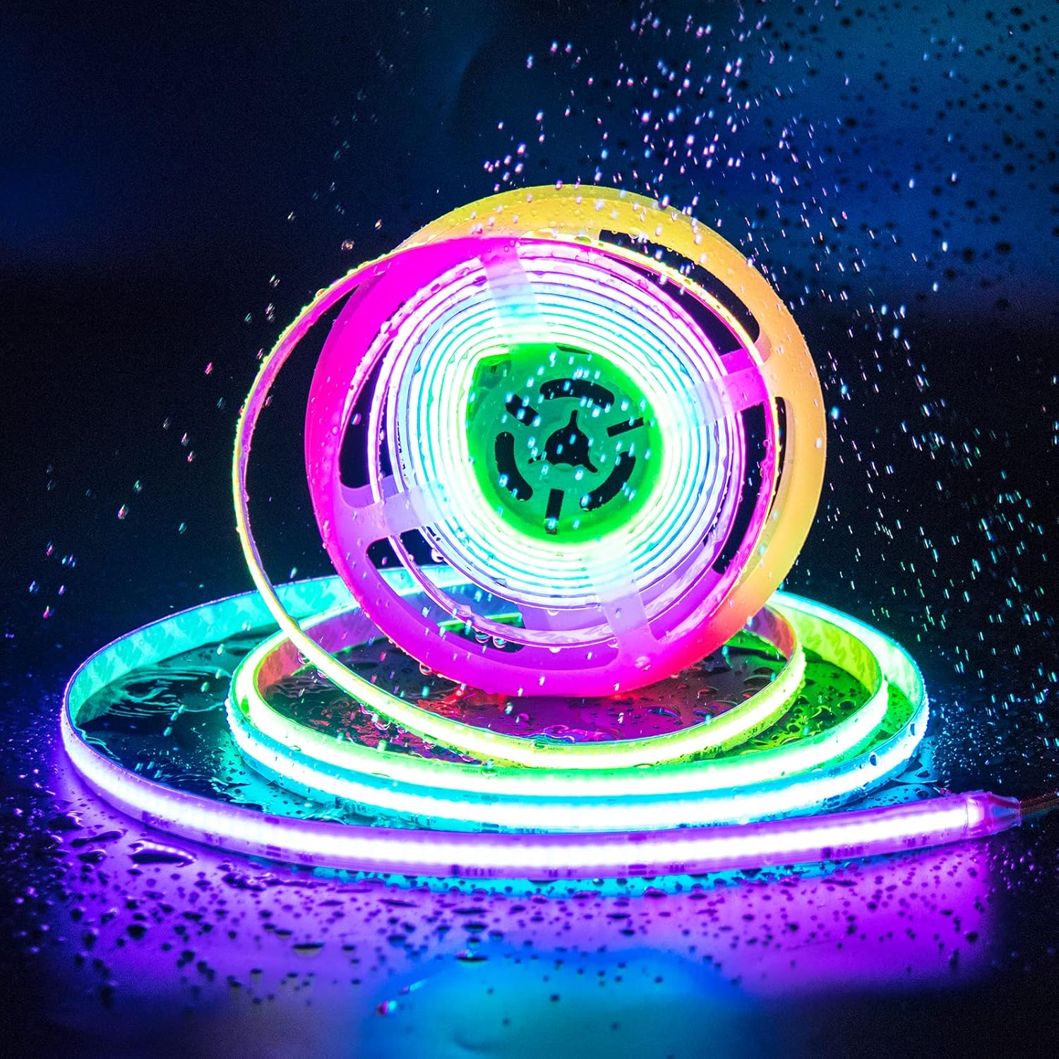 SLD21 Dotless COB Smart RGB-IC 3.9W/ft 12mm Addressable Color Flowing ...