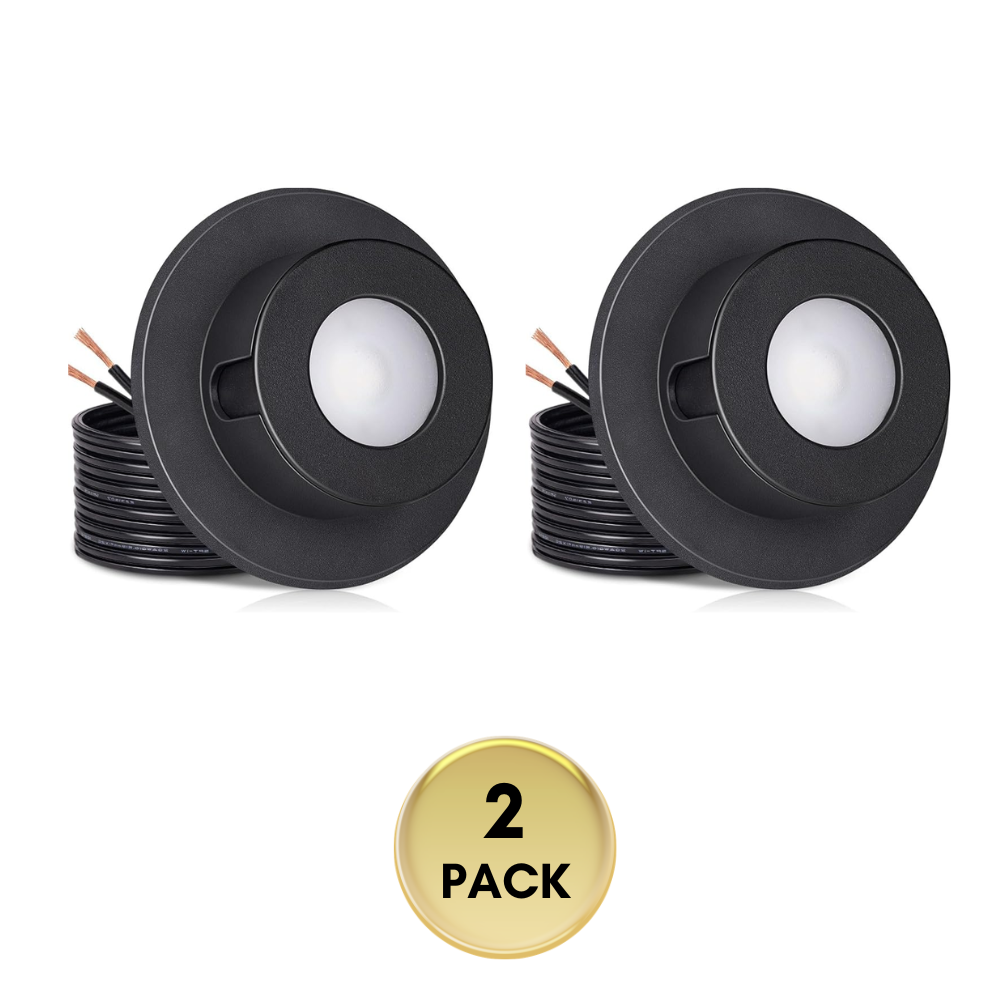 Outdoor Landscape Lighting LED 12V Low Voltage ULBA02 Aluminum Underwater Landscape 12-24V AC/DC 3W 3000K 300LM Integrated LED Fountain Light Pond Lighting IP68 Package 2 Pack