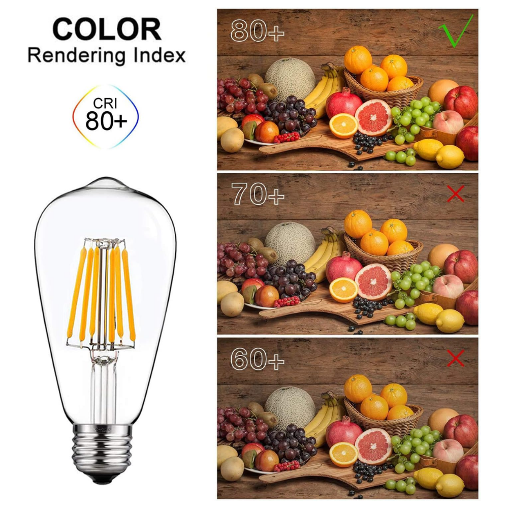 E26 6W 12V-36V 2700K/3000K/6000K AC/DC LED Filament Edison Bulbs Packa