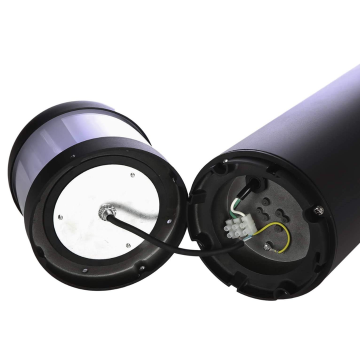 BPLA01 38" 120V 20W 3000K/5000K or 3CCT 1600LM Black Aluminum Flat-Top Bollard Light Line Voltage Commercial Bollard Path Light Outdoor Lighting