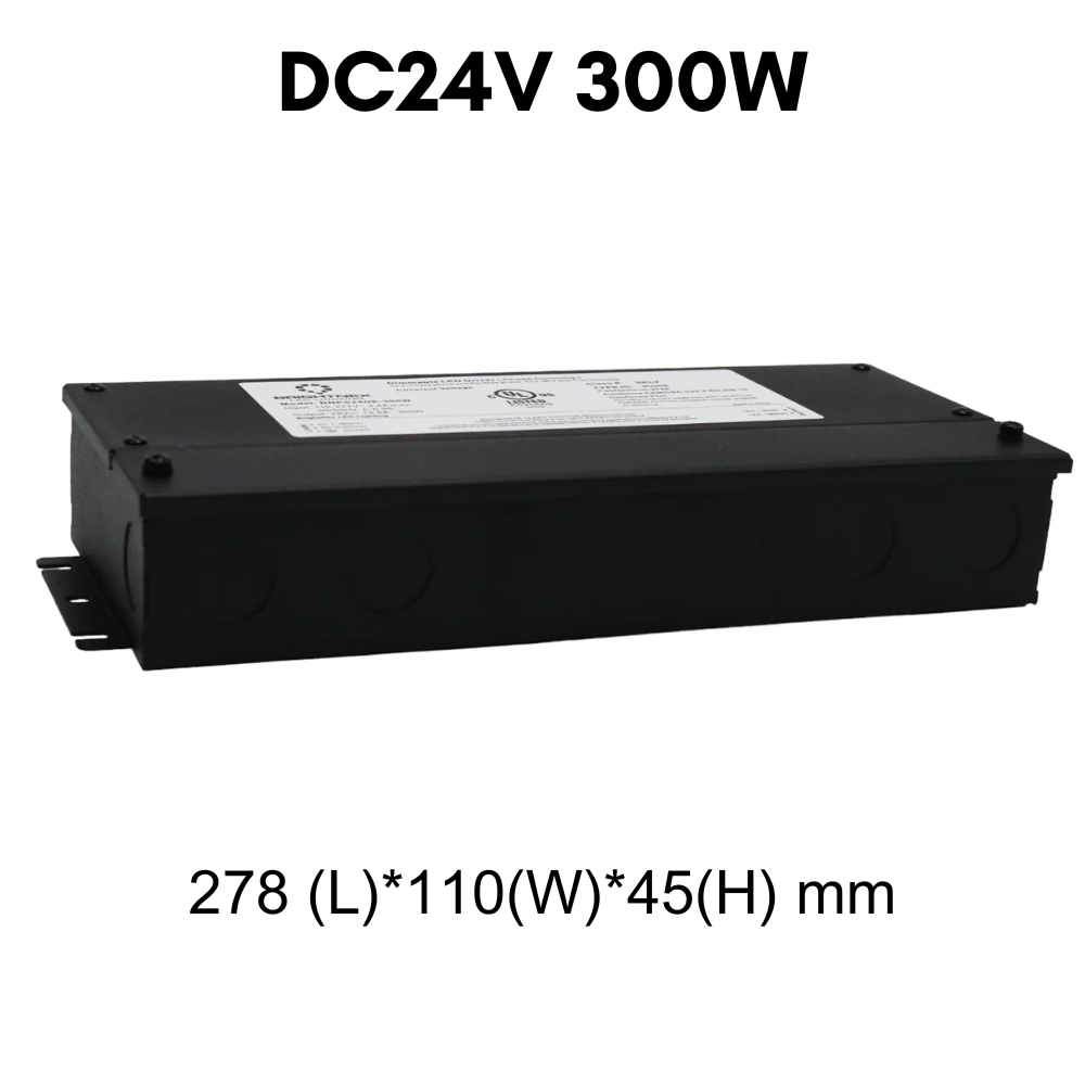 TSDC01 12V/24V DC Low Voltage Dimmable Transformers UL Listed LED Driver Outdoor Rated