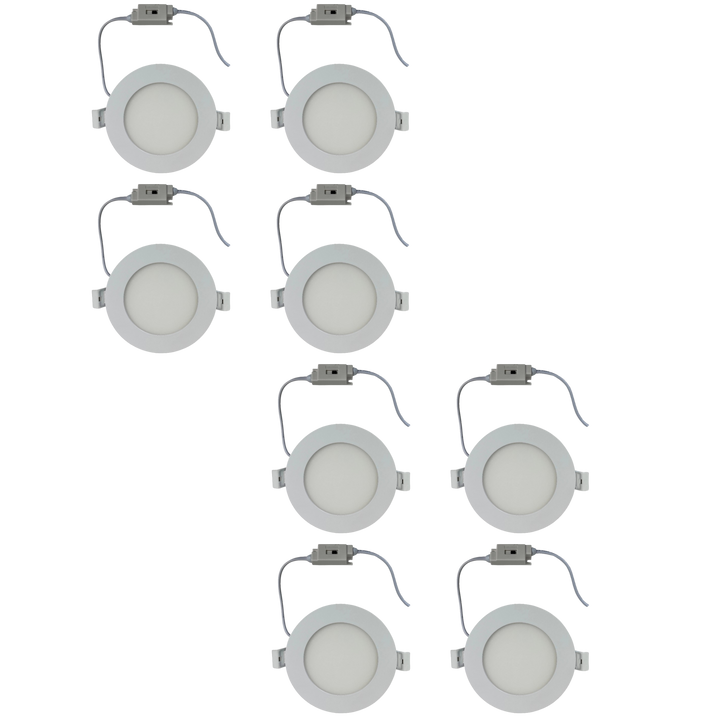 CB04 4x/8x/12x Package 10W 3CCT Dimmable Round Slim 12V LED Panel Light Low Voltage Lighting Fixture