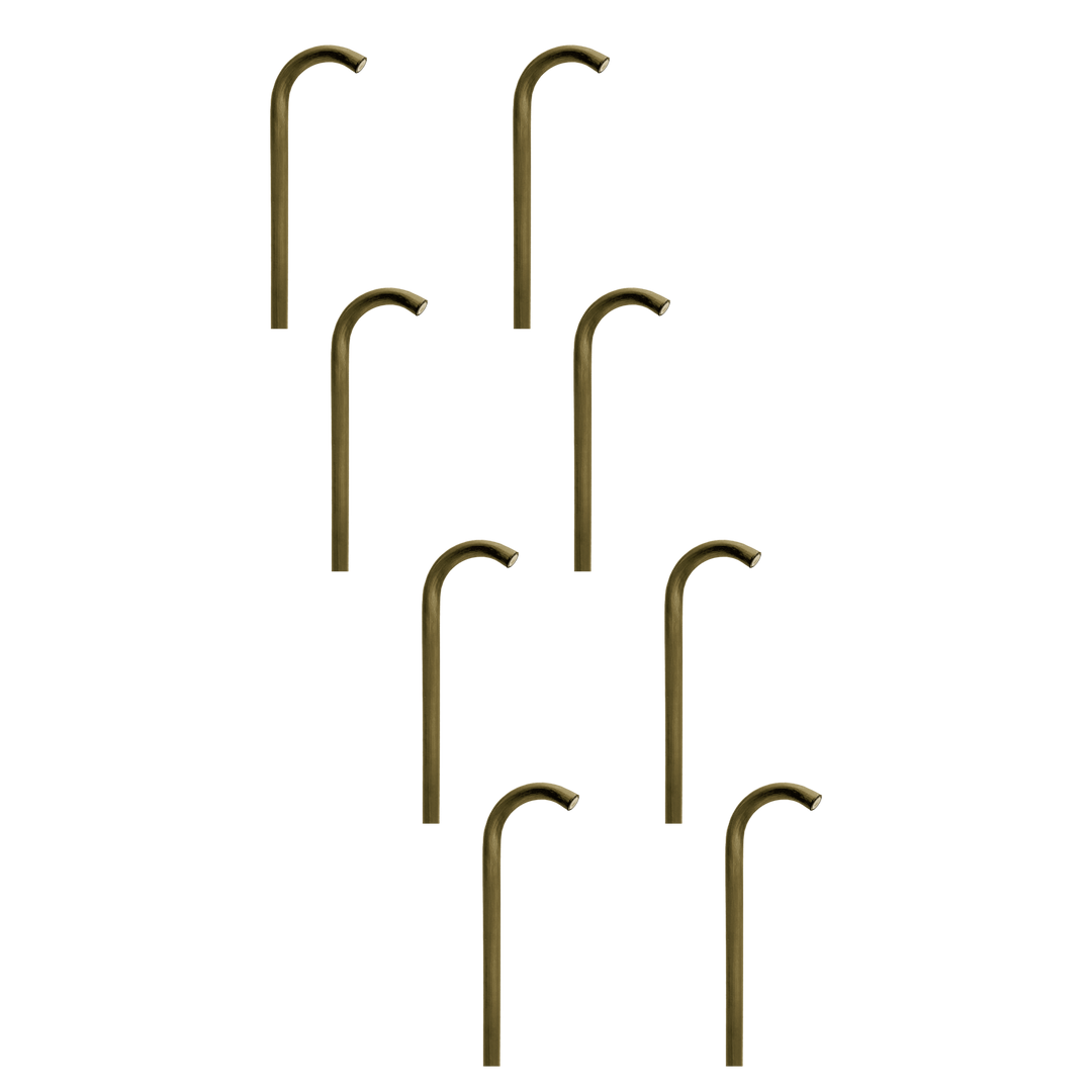 PLB21 4x/8x/12x Package Cast Brass 3W LED Cane Style Curved Low Voltage Pathway Light