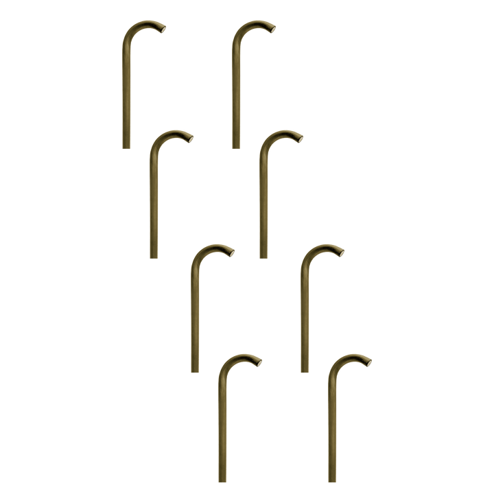 PLB21 4x/8x/12x Package Cast Brass 3W LED Cane Style Curved Low Voltage Pathway Light