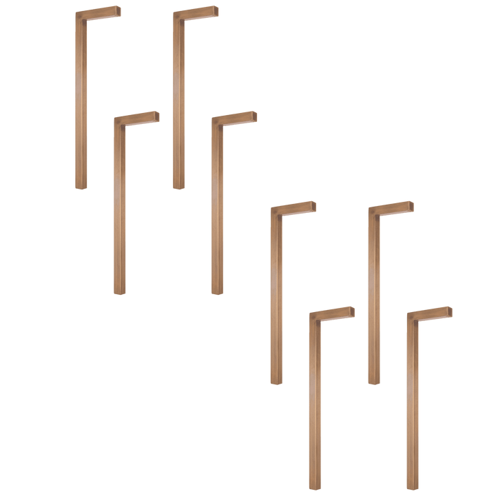 PLB10 4x/8x/12x Package LED Brass L-Shaped Low Voltage Landscape Lighting Pathway Light 3W 3000K Bulb