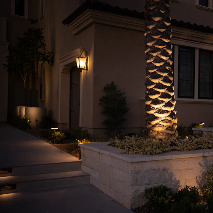 STBP04 Tulay Antique Brass Louvered Step Light Low Voltage Landscape Lighting