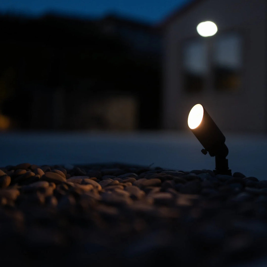 Outdoor Landscape Lighting LED 12V Low Voltage SPBP08 Mortirolo Black Brass Spotlight Low Voltage Outdoor Lighting