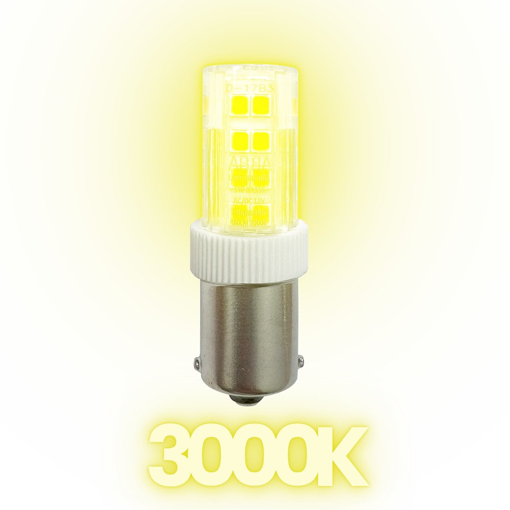 Outdoor Landscape Lighting LED 12V Low Voltage BA15S 5W 12V Low Voltage LED Bayonet Style Light Bulb | Landscape Lighting Accessory 3000K Warm White