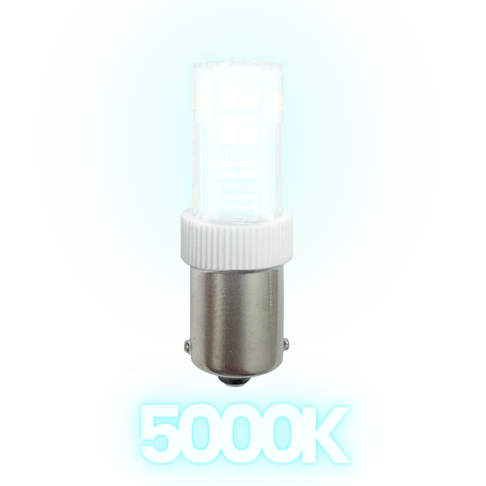Outdoor Landscape Lighting LED 12V Low Voltage BA15S 5W 12V Low Voltage LED Bayonet Style Light Bulb | Landscape Lighting Accessory 5000K Cool White
