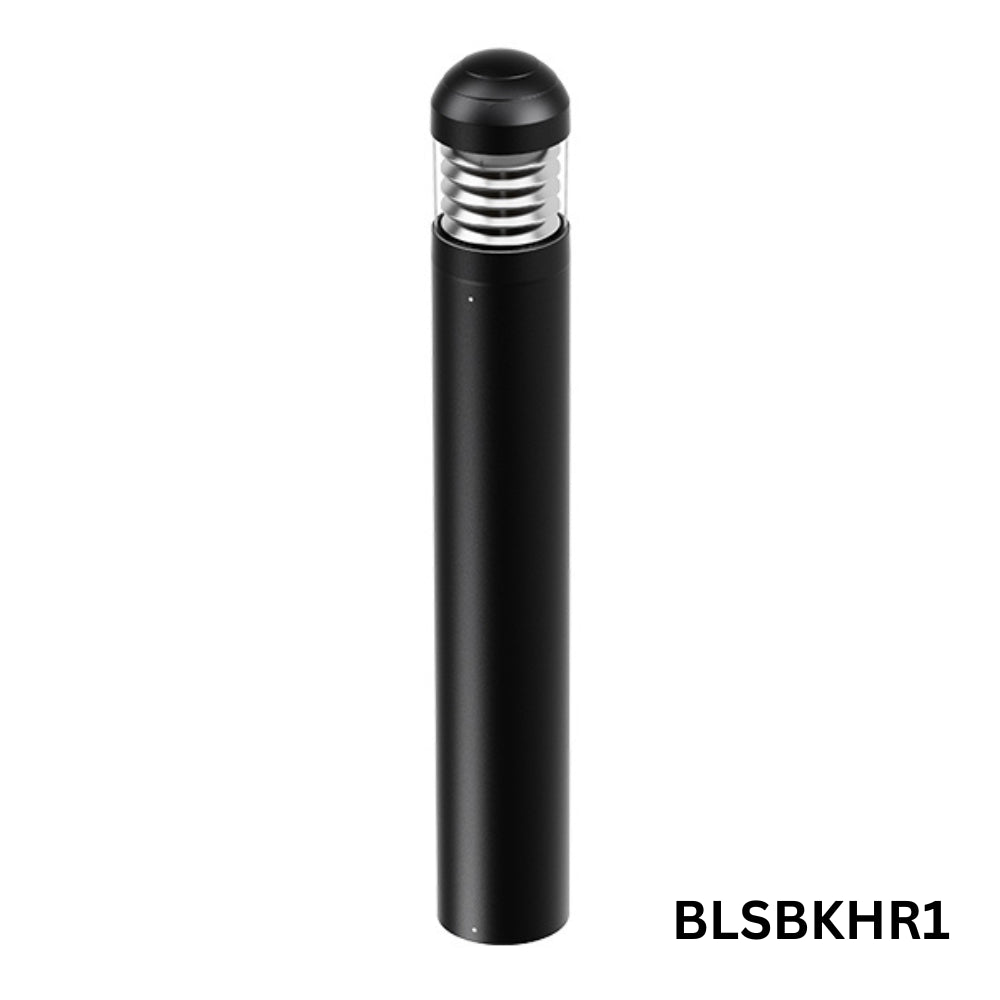 Outdoor Landscape Lighting LED 12V Low Voltage BLSBKHR 42" Black Round 120V Line Voltage Aluminum Bollard Lights Adjustable 14W/19W24W 5CCT 2700K/3000K/3500K/4000K/5000K 140LM/W Commercial Bollard Path Light Outdoor Lighting with Dusk to Dawn Photocell IP65 Waterproof